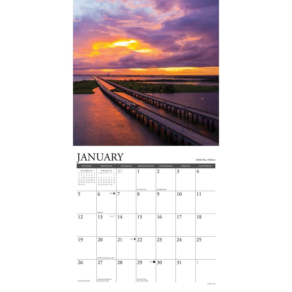 Gulf Coast 2025 Wall Calendar