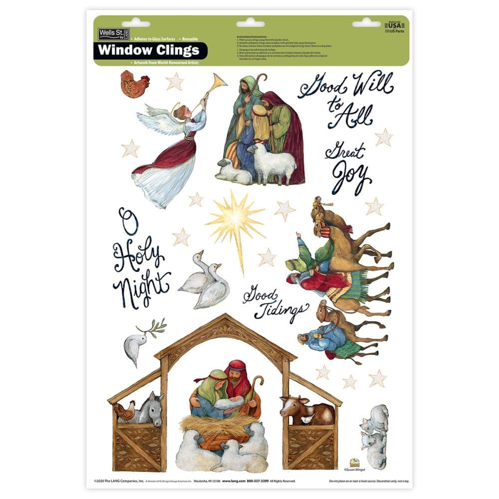 Nativity Window Cling by Susan Winget Main Image