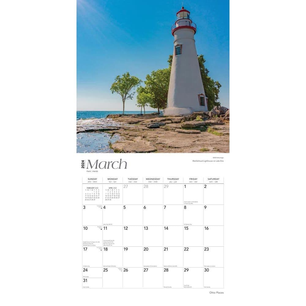 Ohio Places 2024 Wall Calendar