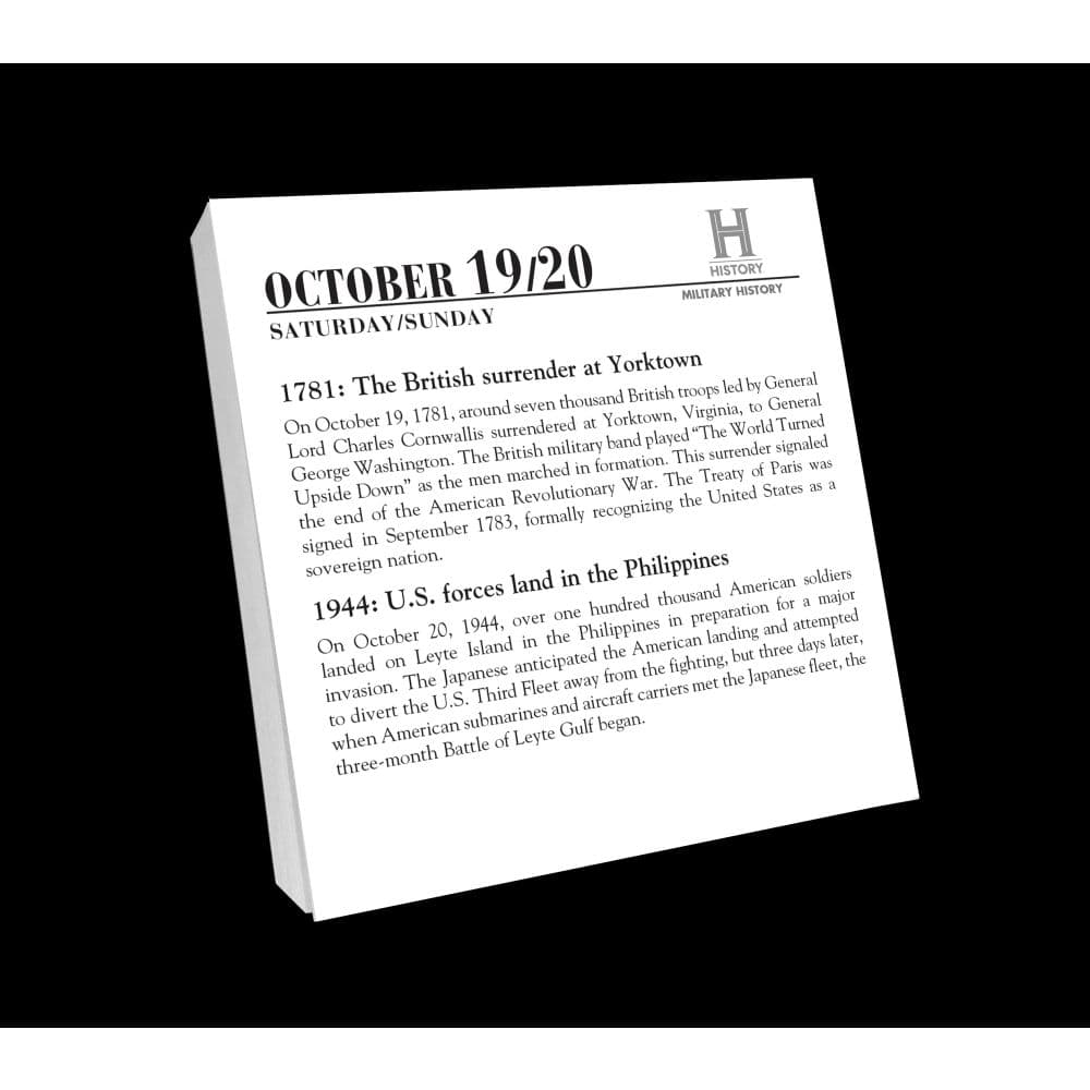 History Channel This Day in Military 2024 Desk Calendar Alternate Image 4
