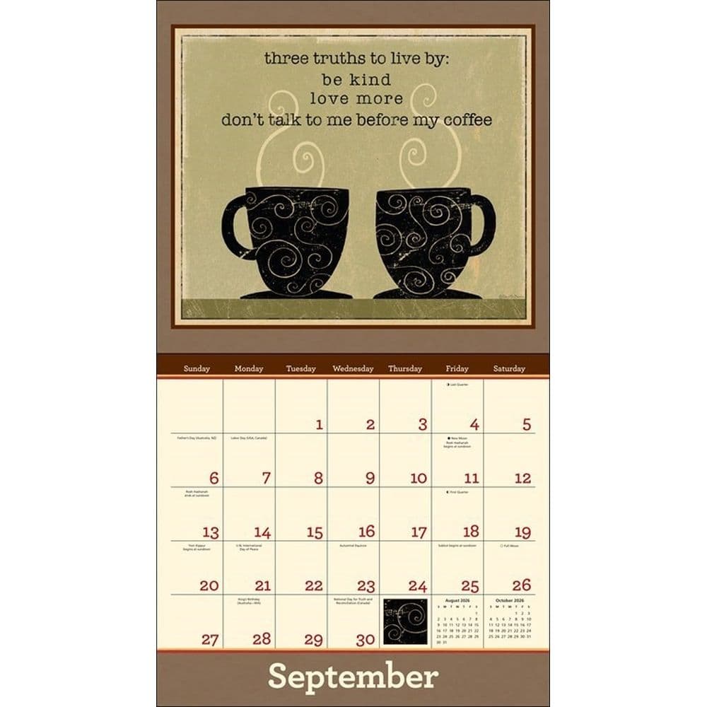 Coffee by Dan DiPaolo 2026 Wall Calendar Fourth Alternate Image