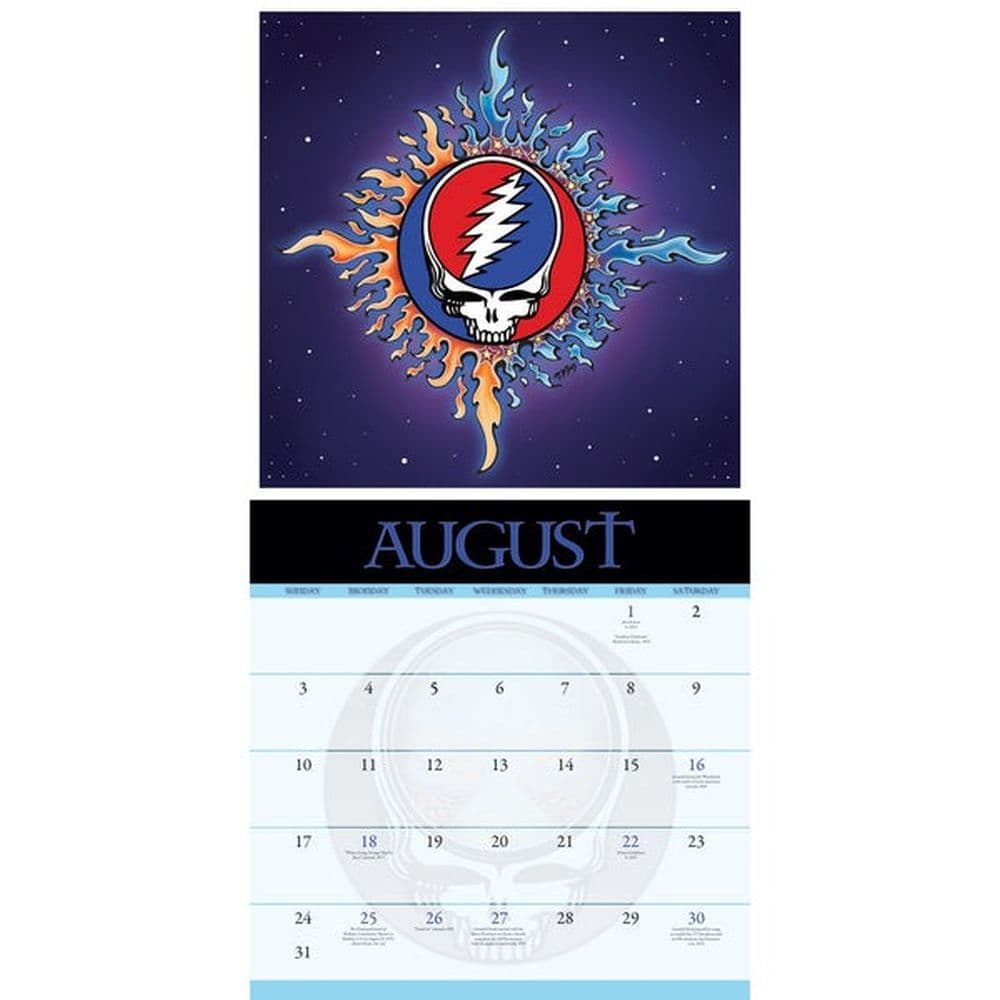 Grateful Dead 2025 Wall Calendar Second Alternate Image