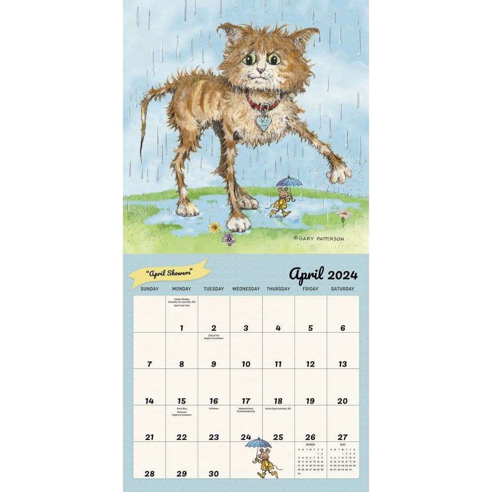 Patterson Cats 2024 Wall Calendar with Poster