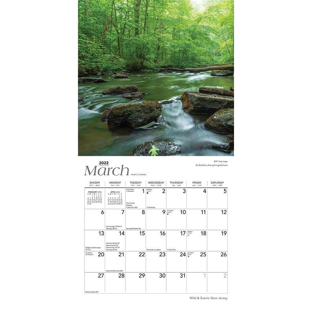 New Jersey Wild And Scenic 2022 Mini Wall Calendar - Calendars.com