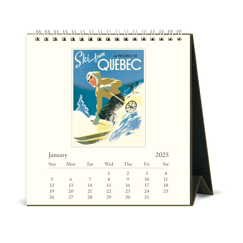 Travel Vintage 2025 Easel Desk Calendar First Alternate Image width="1000" height="1000"