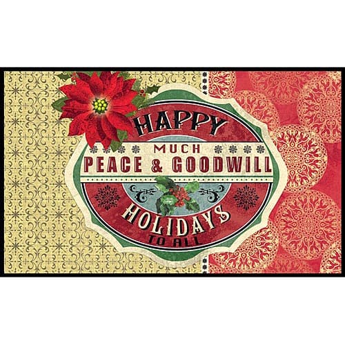 Peace And Goodwill Doormat
