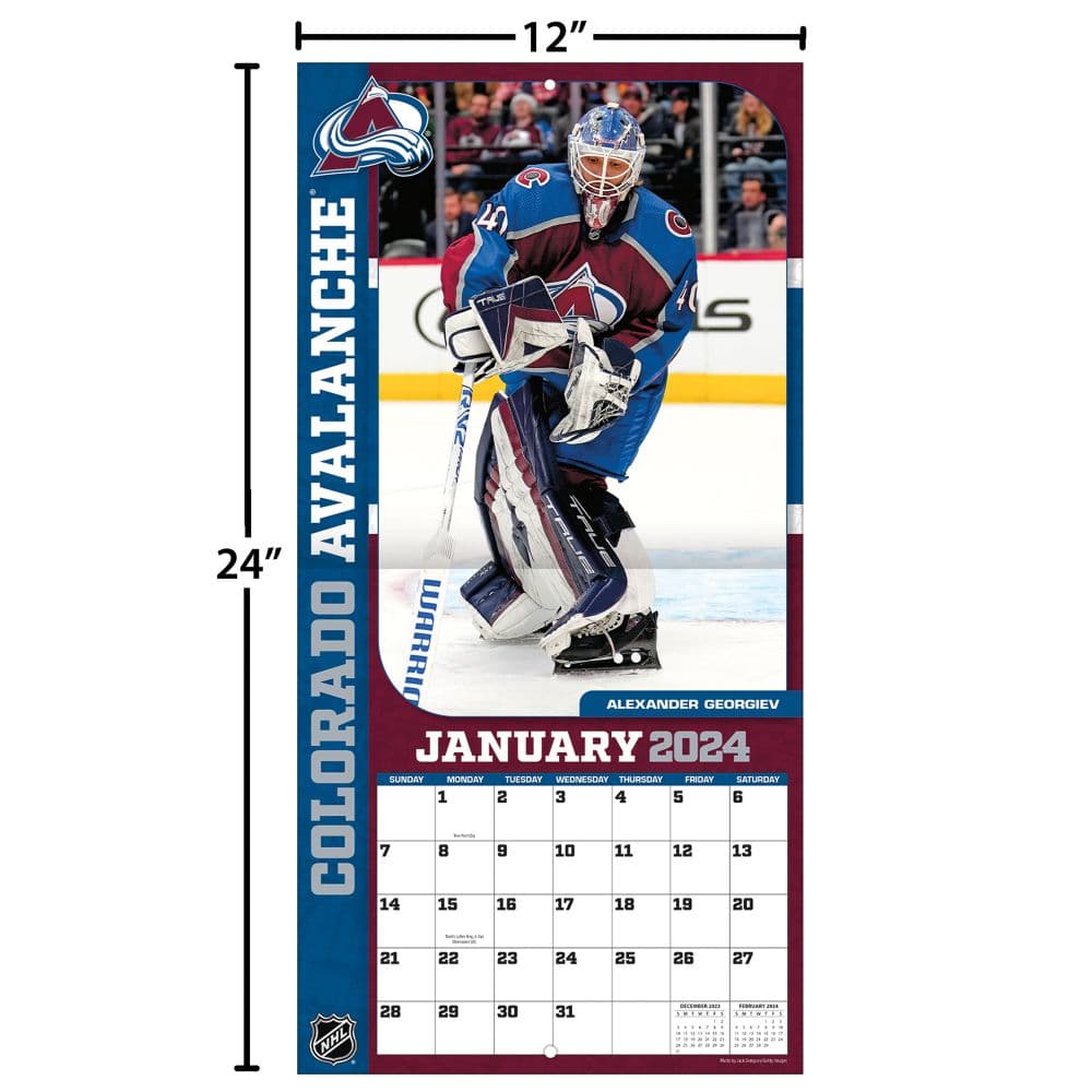 Colorado Avalanche 2024 Wall Calendar