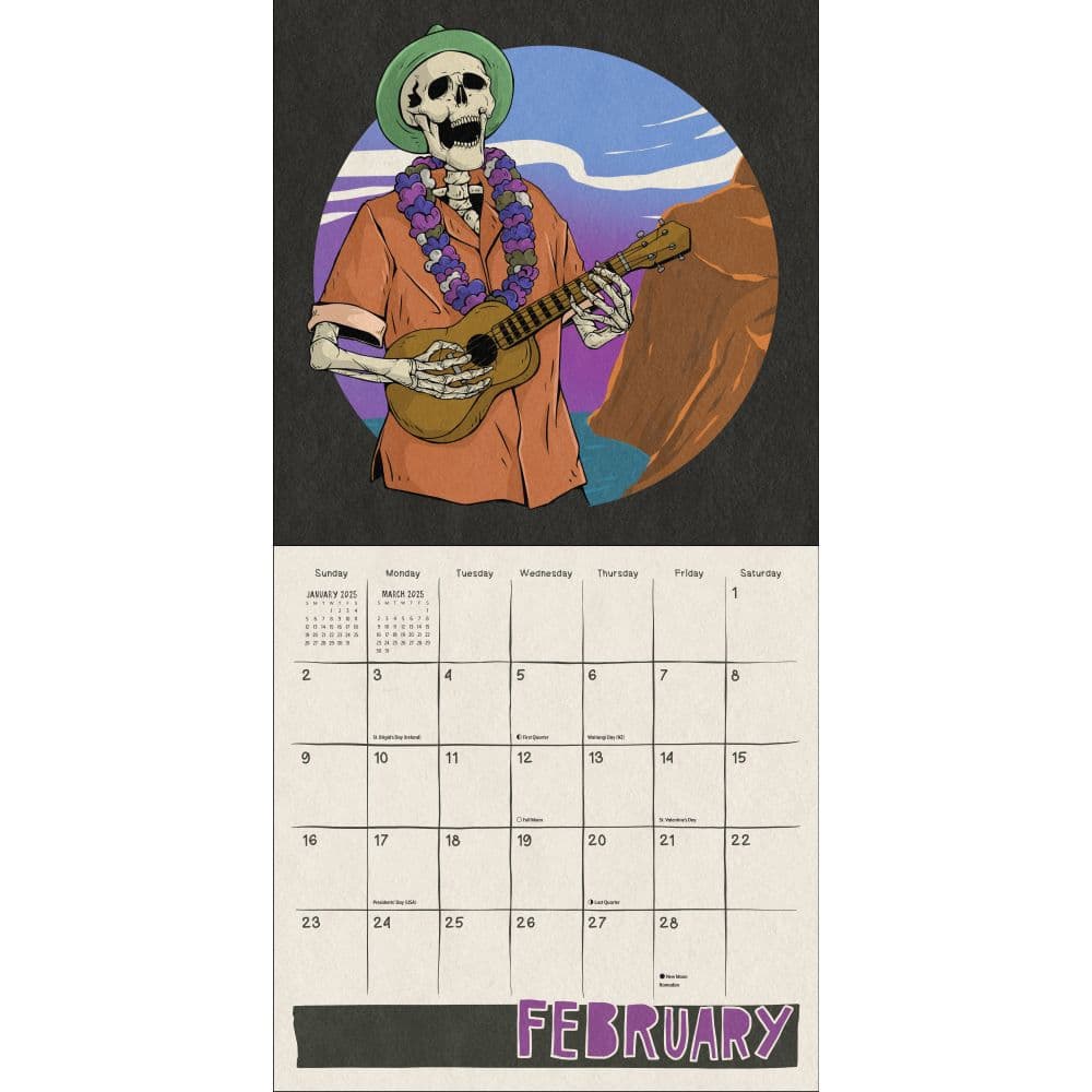 Death Takes a Holiday 2025 Wall Calendar Second Alternate Image