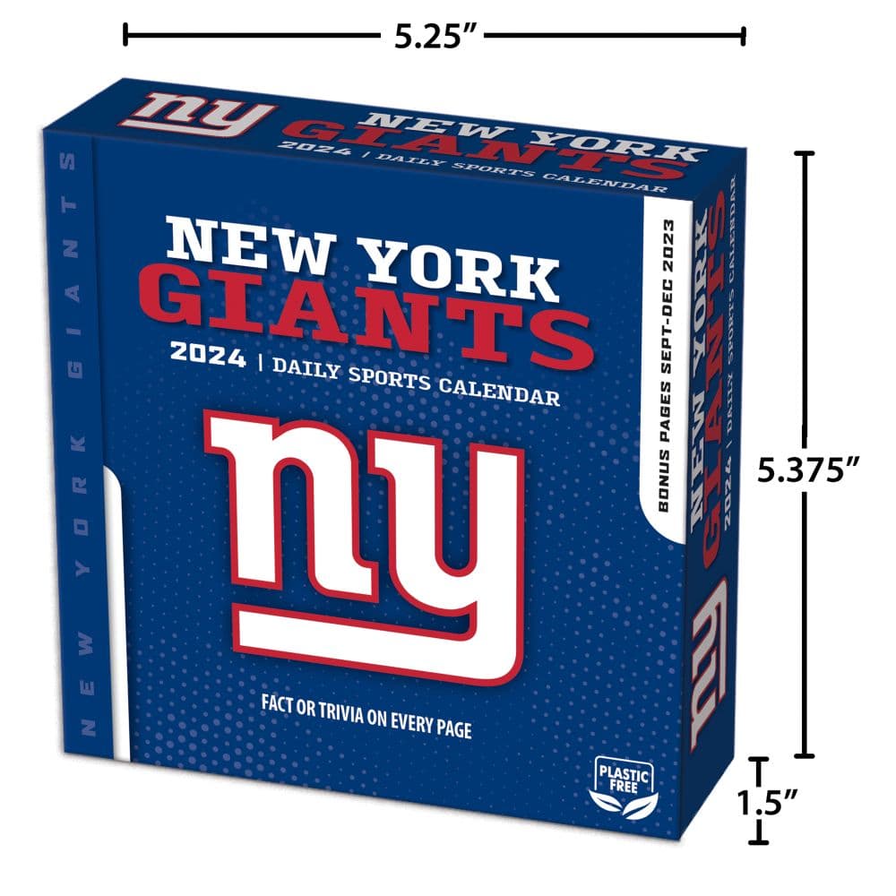 NFL New York Giants 2024 Desk Calendar Sixth Alternate Image width=&quot;1000&quot; height=&quot;1000&quot;