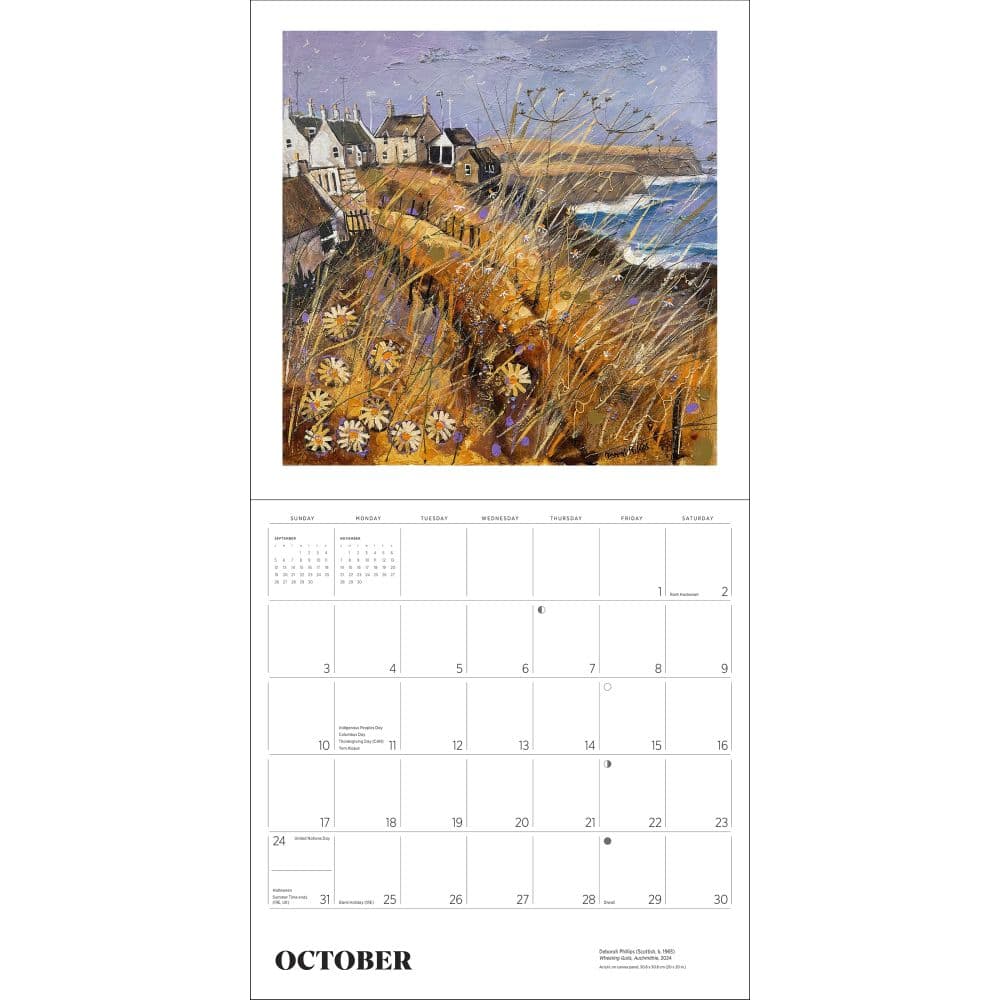 Scotland The Art of Deborah Philips 2027 Wall Calendar Sixth Alternate Image