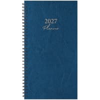 image Blue Leathered 2027 Weekly Planner Main Product Image