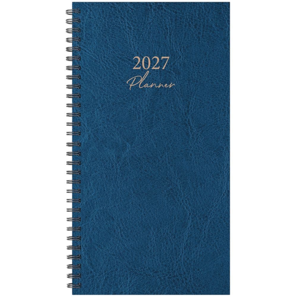 image Blue Leathered 2027 Weekly Planner Main Product Image