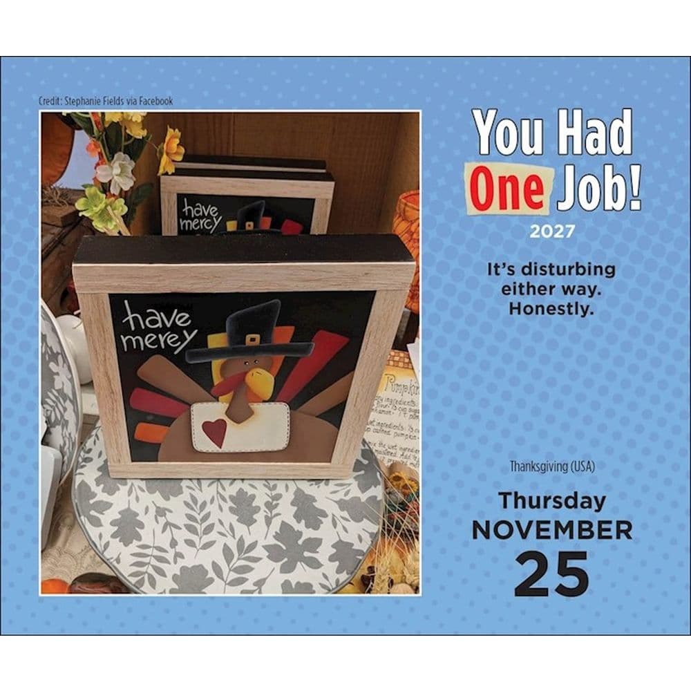 You Had One Job 2027 Desk Calendar Fourth Alternate Image