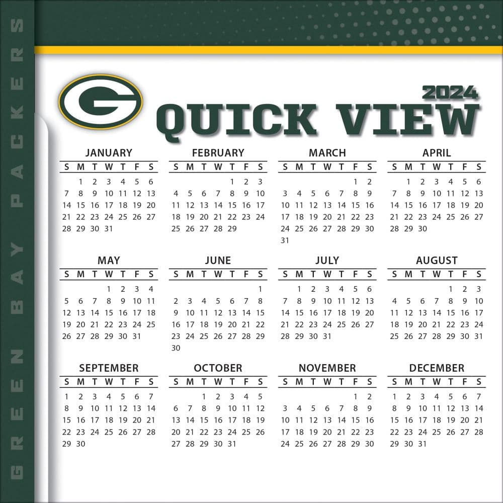 NFL Green Bay Packers 2024 Desk Calendar Fourth Alternate Image width=&quot;1000&quot; height=&quot;1000&quot;
