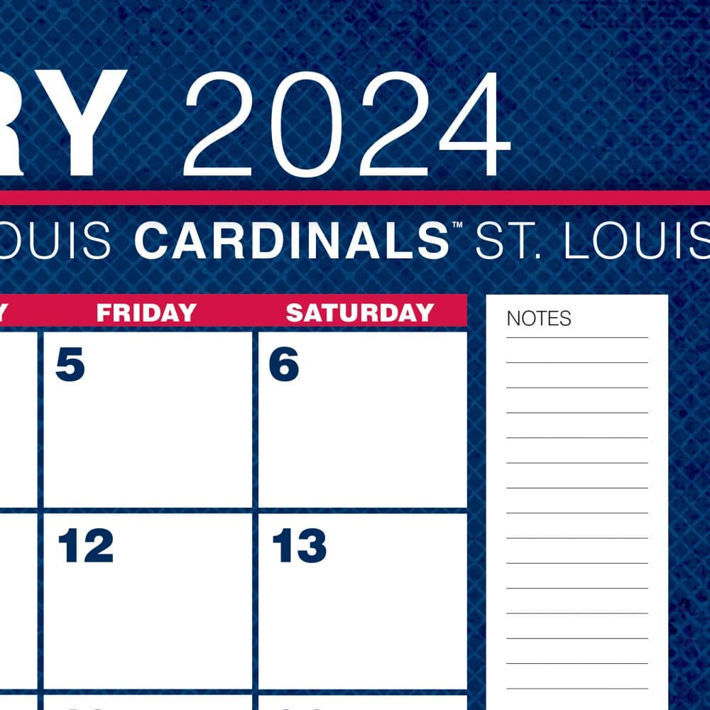 MLB St Louis Cardinals 2024 Desk Pad Third Alternate Image width=&quot;1000&quot; height=&quot;1000&quot;