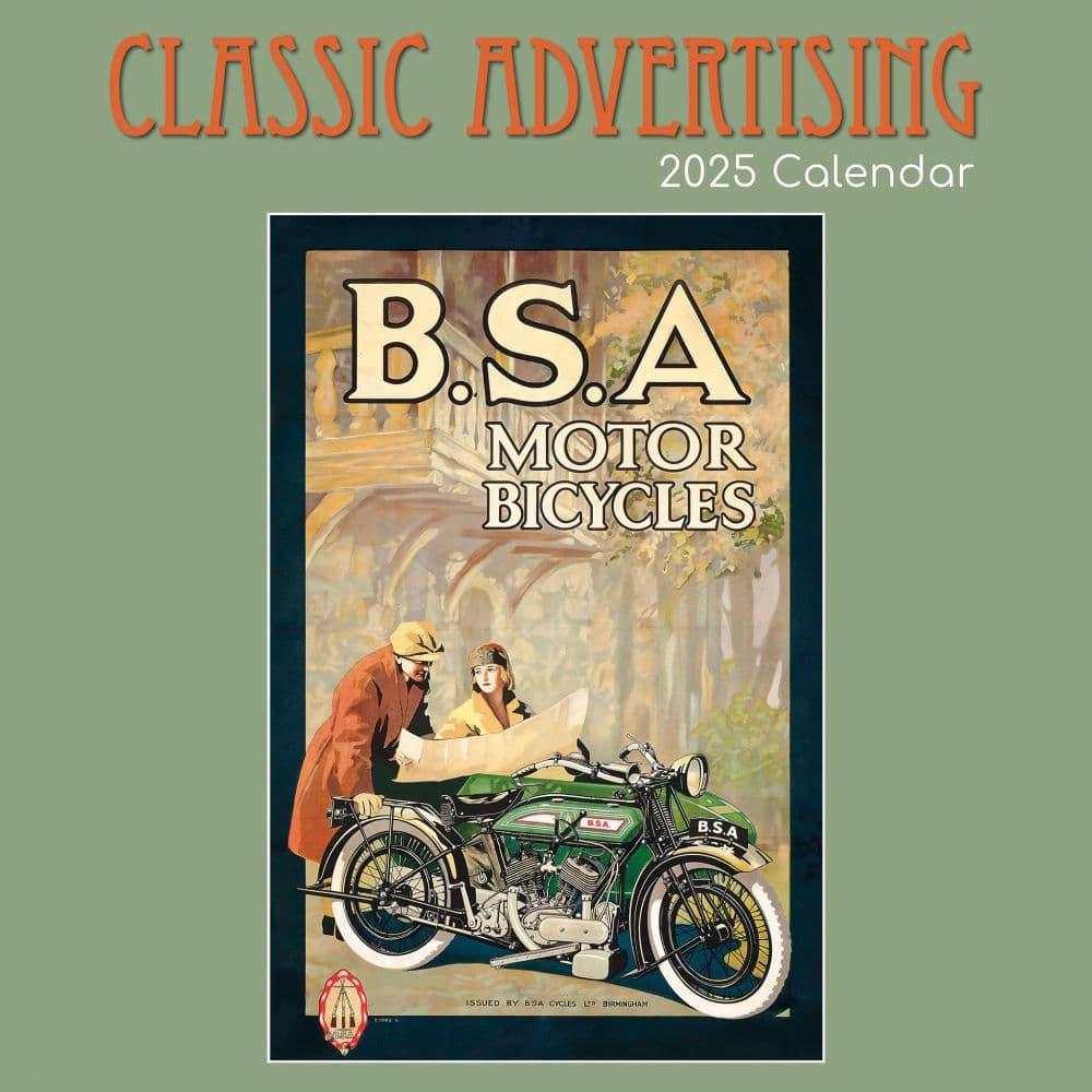 Classic Advertising 2025 Wall Calendar Main Product Image width=&quot;1000&quot; height=&quot;1000&quot;