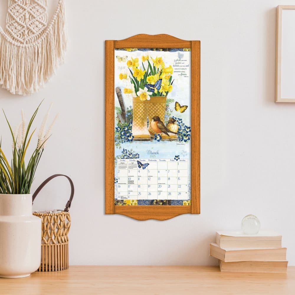 Garden Botanicals 2025 Vertical Wall Calendar by Barbara Anderson_ALT4