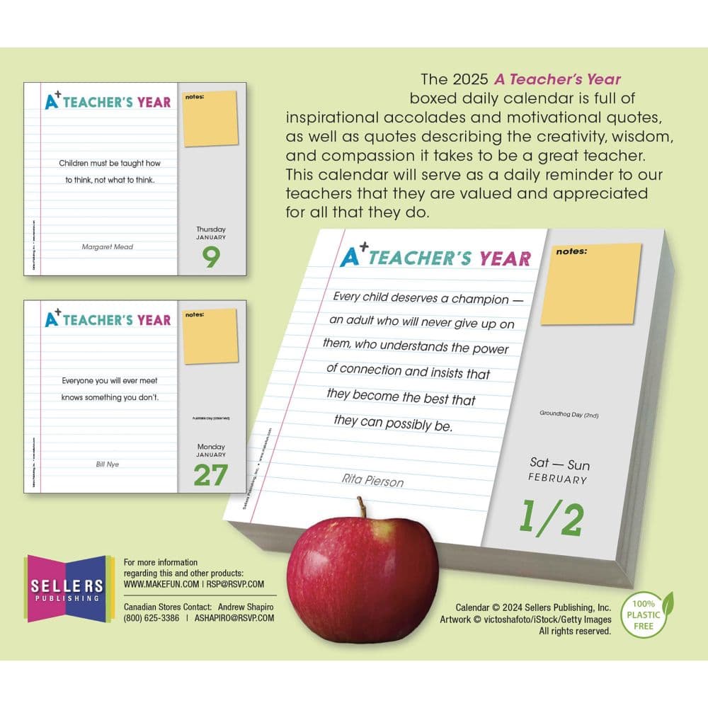 Teachers Year 2025 Desk Calendar First Alternate Image width=&quot;1000&quot; height=&quot;1000&quot;