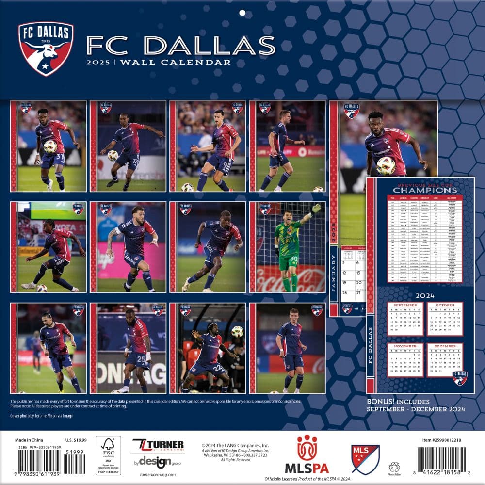 MLS Elite 2025 Wall Calendar Third Alternate Image width="1000" height="1000"