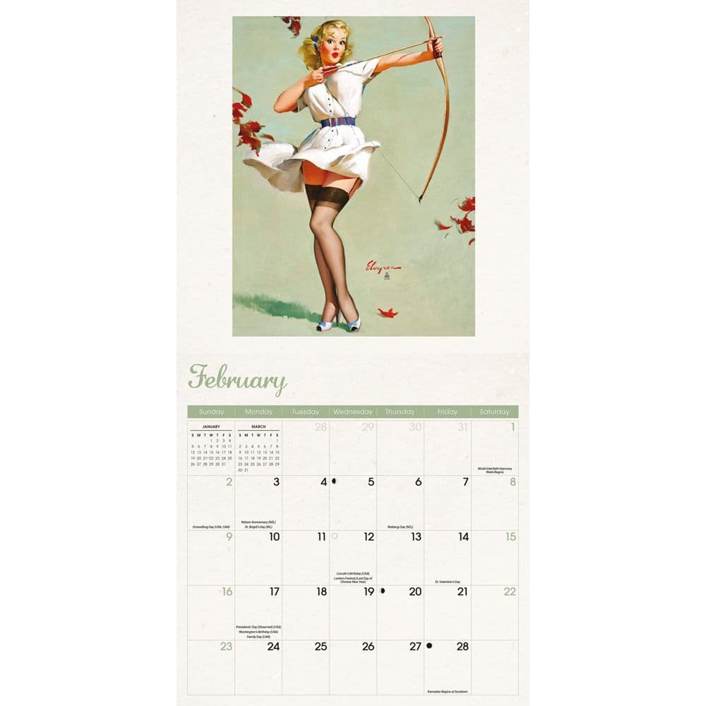 Pin Ups 2025 Wall Calendar Second Alternate Image width=&quot;1000&quot; height=&quot;1000&quot;