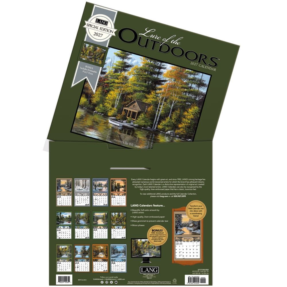 Lure of the Outdoors Special Edition 2027 Wall Calendar Fourth Alternate Image