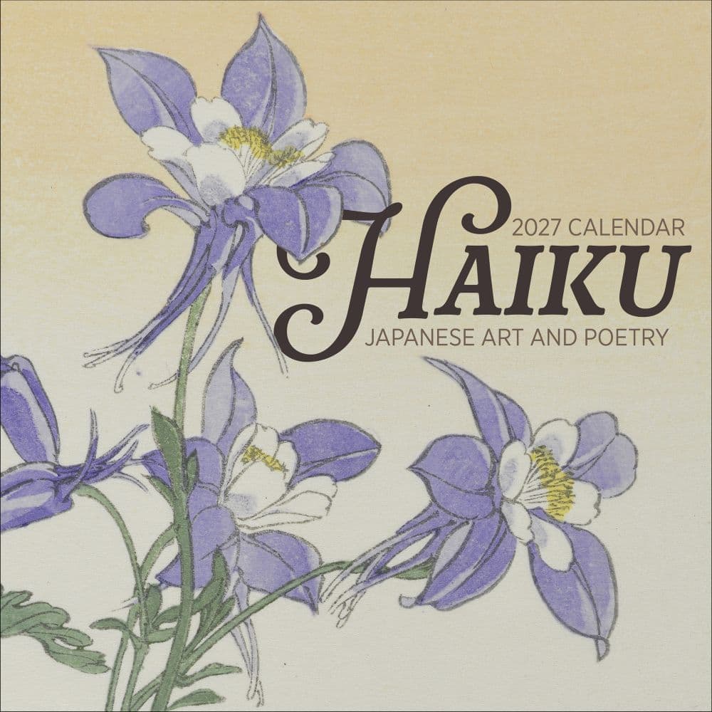 Haiku Japanese Art and Poetry 2027 Wall Calendar Main Product Image