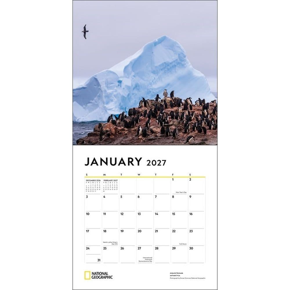 National Geographic Most Beautiful Places 2027 Wall Calendar Second Alternate Image