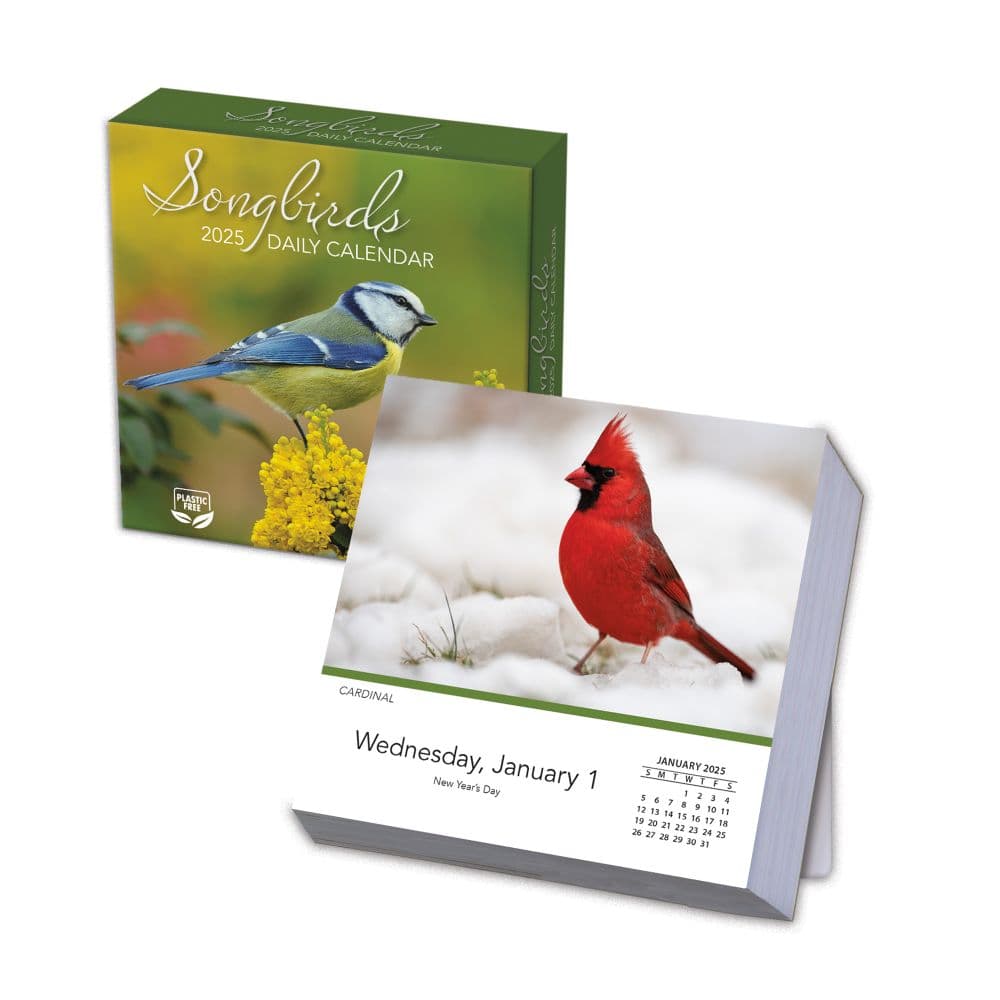 Songbirds 2025 Desk Calendar Main Product