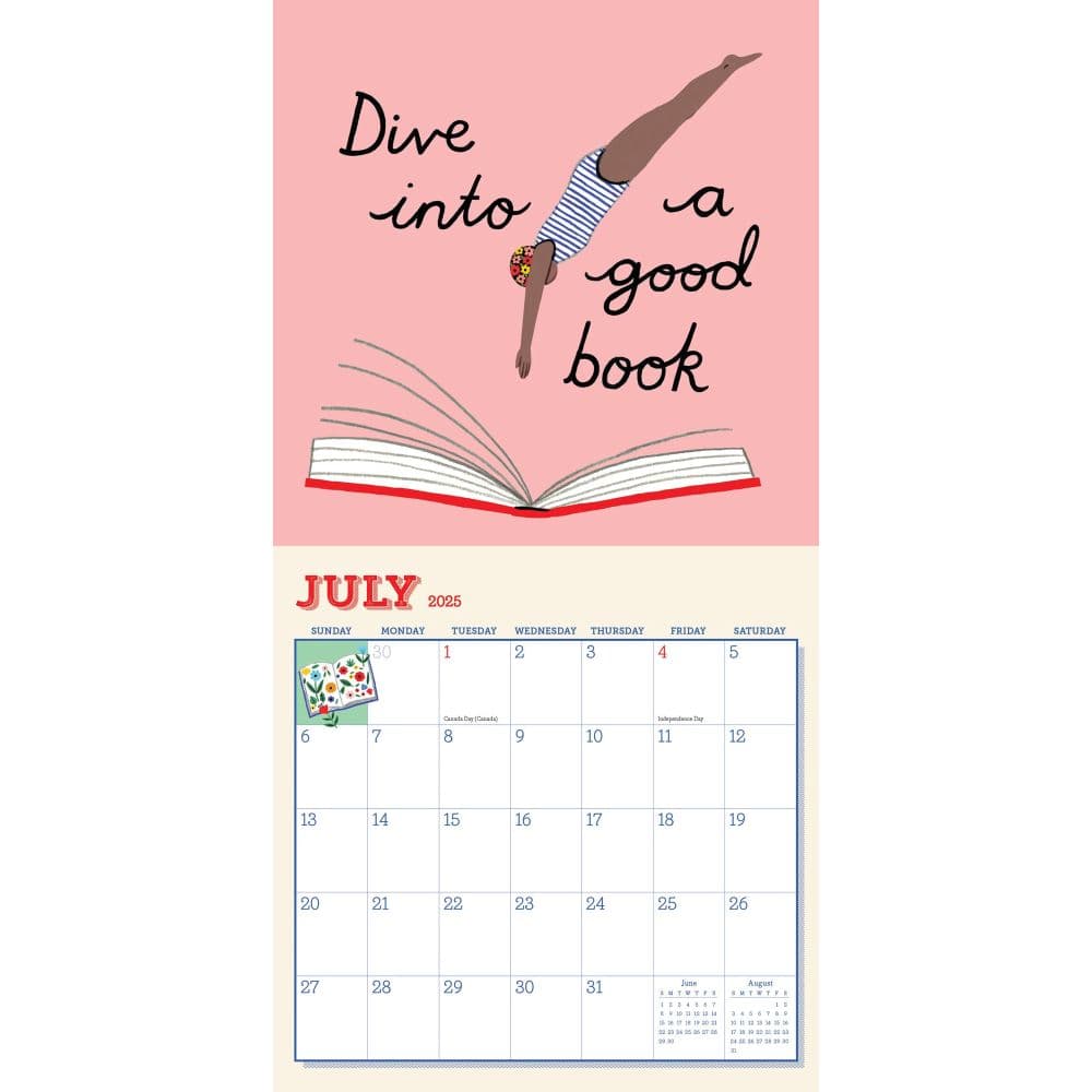 Book Nerd 2025 Mini Wall Calendar Second Alternate Image width=&quot;1000&quot; height=&quot;1000&quot;