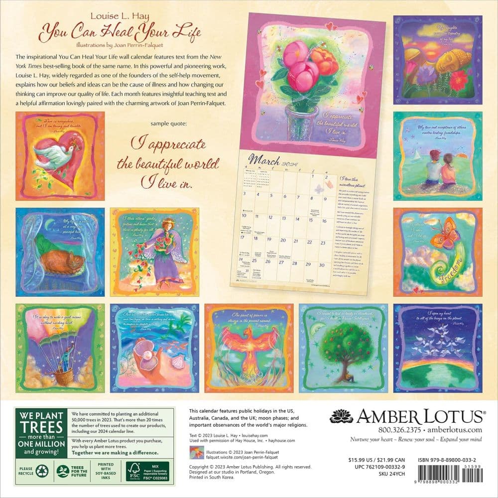 You Can Heal Your Life 2024 Wall Calendar - Calendars.com