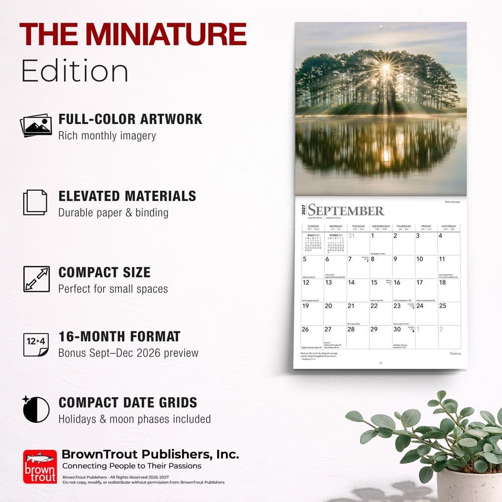 Psalms 2027 Mini Wall Calendar Fifth Alternate Image