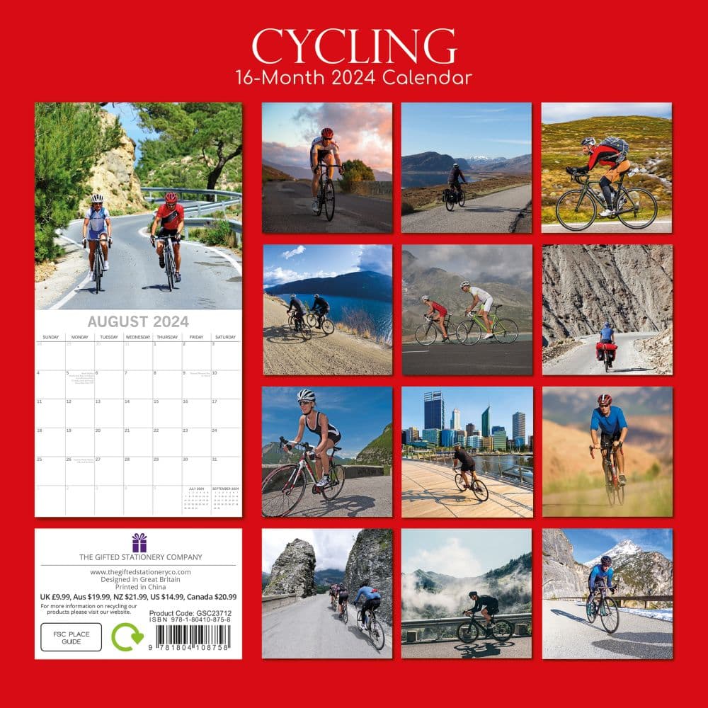 Cycling 2024 Wall Calendar First Alternate Image width=&quot;1000&quot; height=&quot;1000&quot;