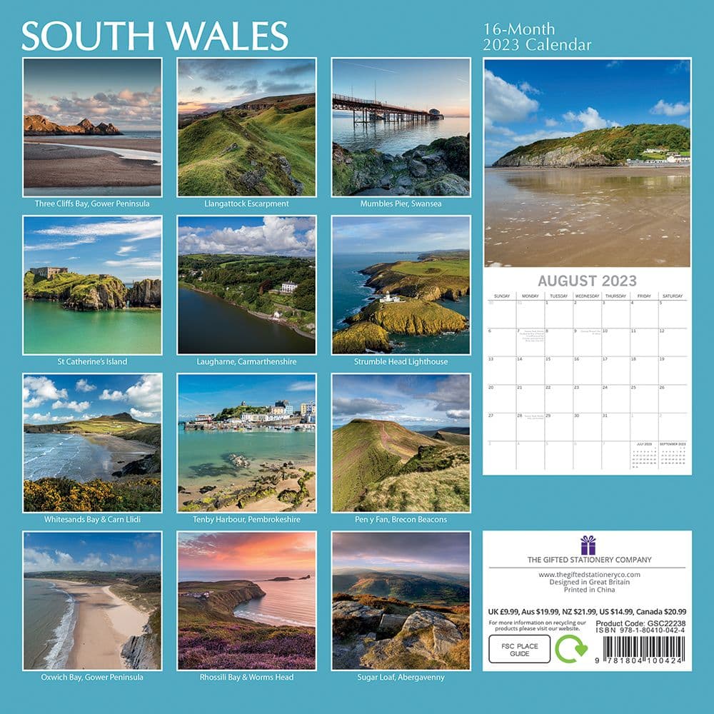 South Wales 2023 Wall Calendar - Calendars.com