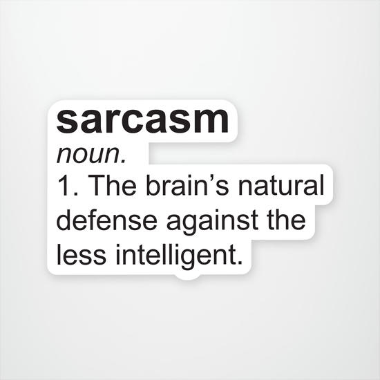 Sarcasm Definition Sticker