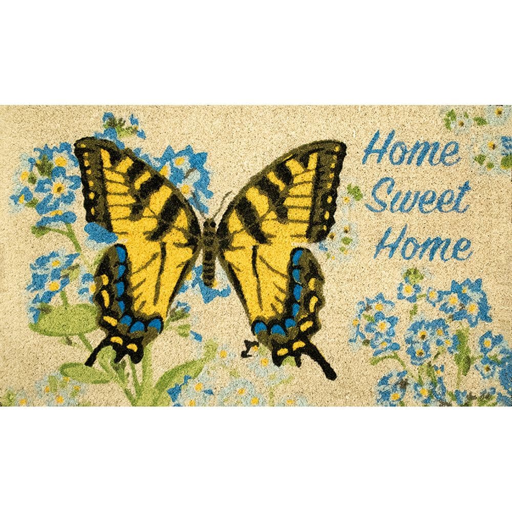 Swallowtail Small Coir Doormat by Jane Shasky Main Image
