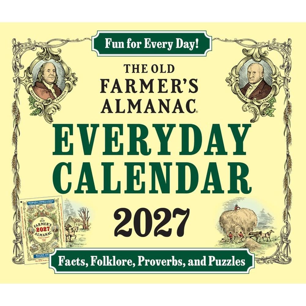 image Old Farmers Almanac Everyday 2027 Desk Calendar Main Product Image
