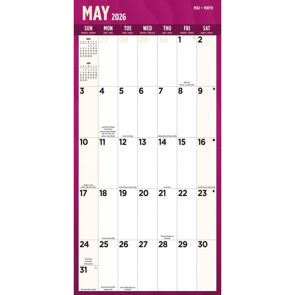 Large Print 2026 Wall Calendar Third Alternate Image