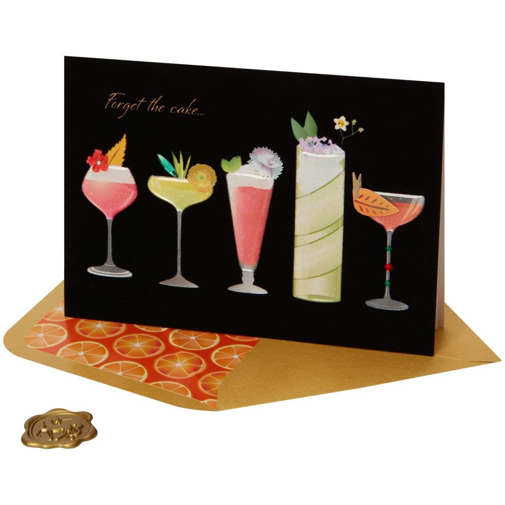 Row of Cocktails Birthday Card Sixth Alternate Image width=&quot;1000&quot; height=&quot;1000&quot;