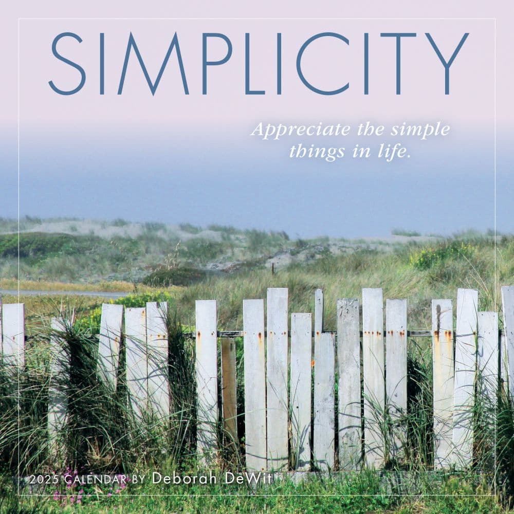 Simplicity 2025 Mini Wall Calendar by Deborah DeWit Main Product Image width=&quot;1000&quot; height=&quot;1000&quot;