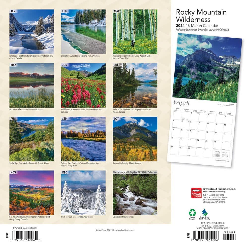 Rocky Mountain Wilderness 2024 Wall Calendar First Alternate  Image width=&quot;1000&quot; height=&quot;1000&quot;