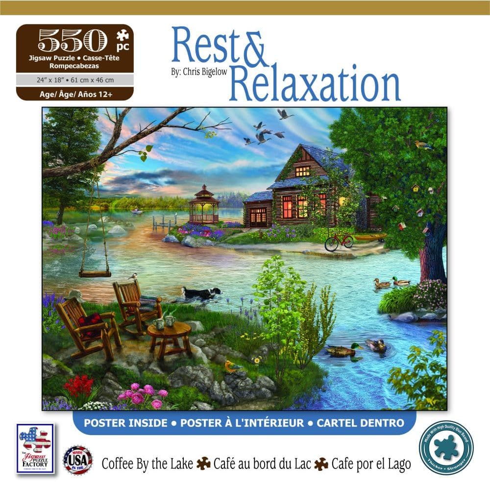 Coffee by the Lake 550pc puzzle Main Image