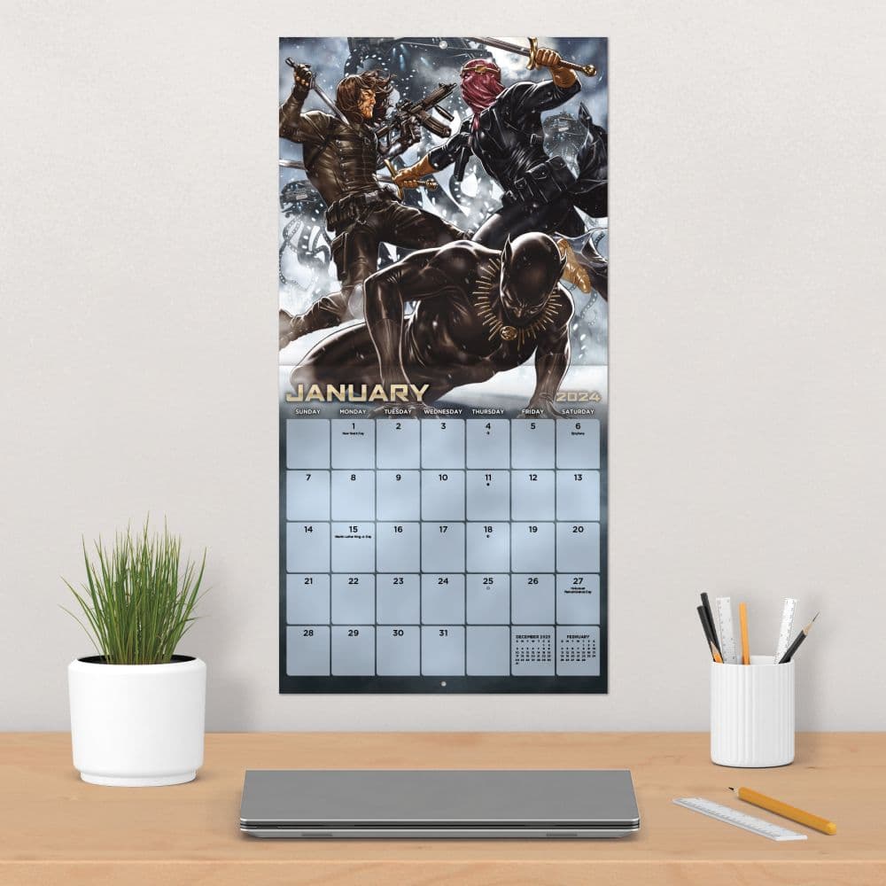 Marvel Heroes vs Villains 2024 Wall Calendar