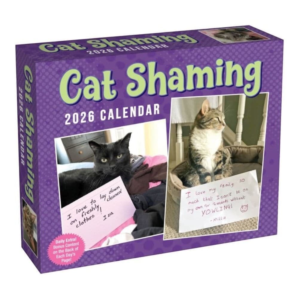 image Cat Shaming 2026 Desk Calendar Main Product Image