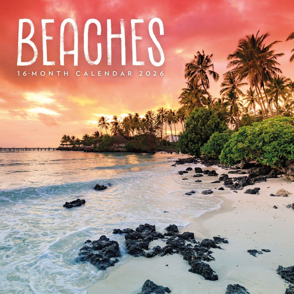 Beaches 2026 Mini Wall Calendar  Main Image
