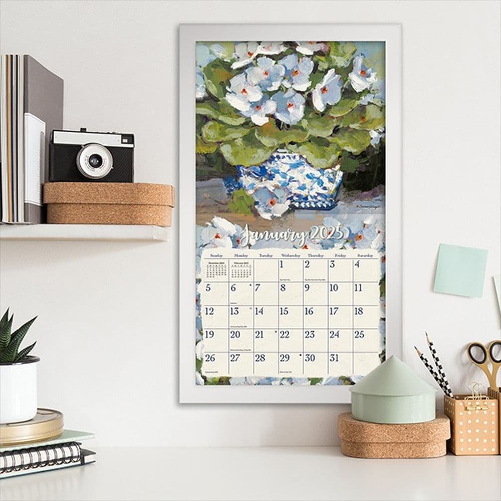 Gallery Florals by Susan Winget 2025 Wall Calendar