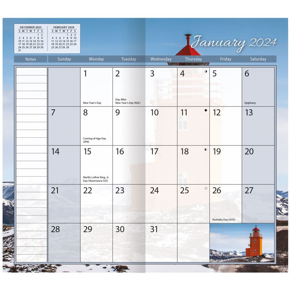 Lighthouses 2 Yr 2024 Pocket Planner First Alternate Image width=&quot;1000&quot; height=&quot;1000&quot;