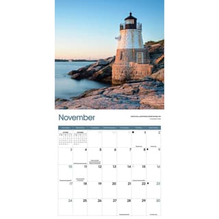 Calendario da Parete 2024 - 16 x 49 Cm: Lighthouses of the world