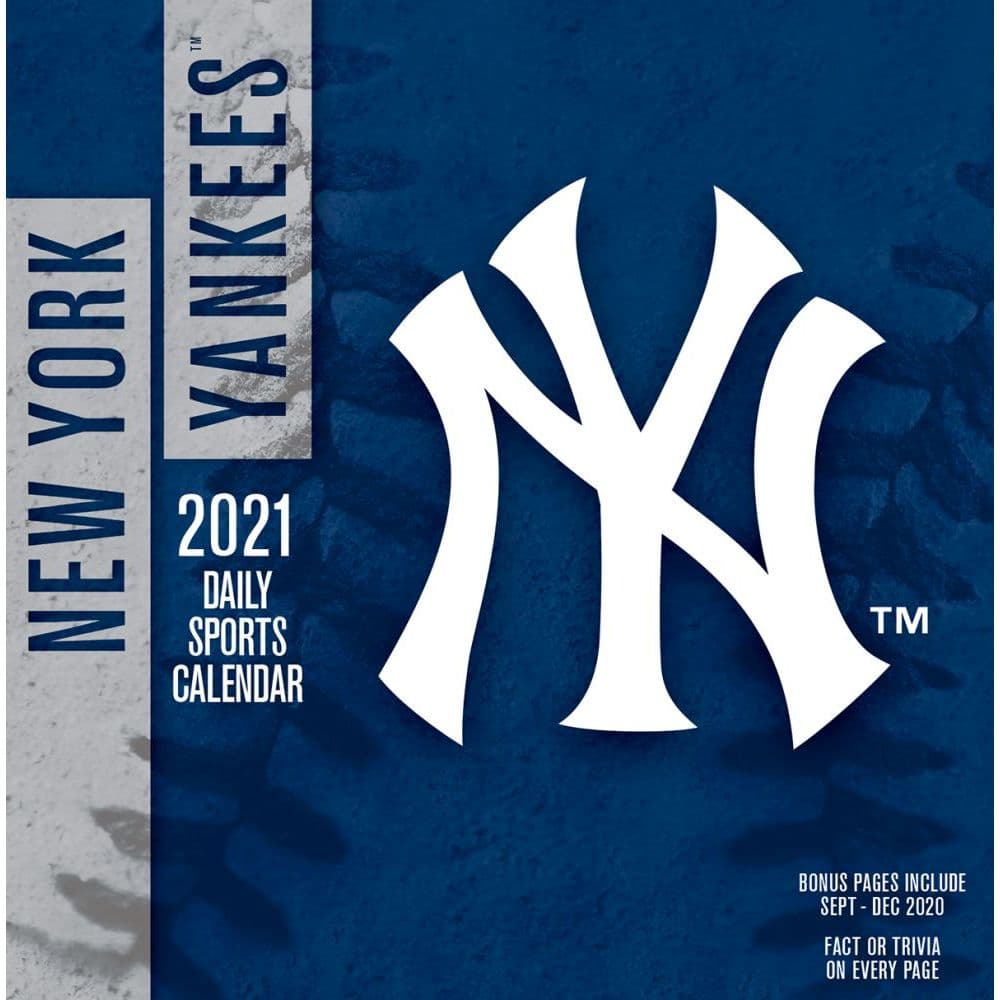 New York Yankees Desk Calendar Calendars Com