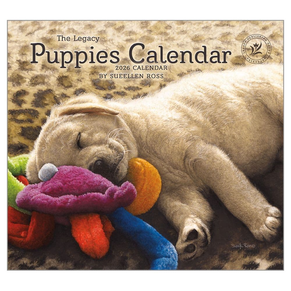 Puppies by Sueellen Ross 2026 Wall Calendar  Main Image