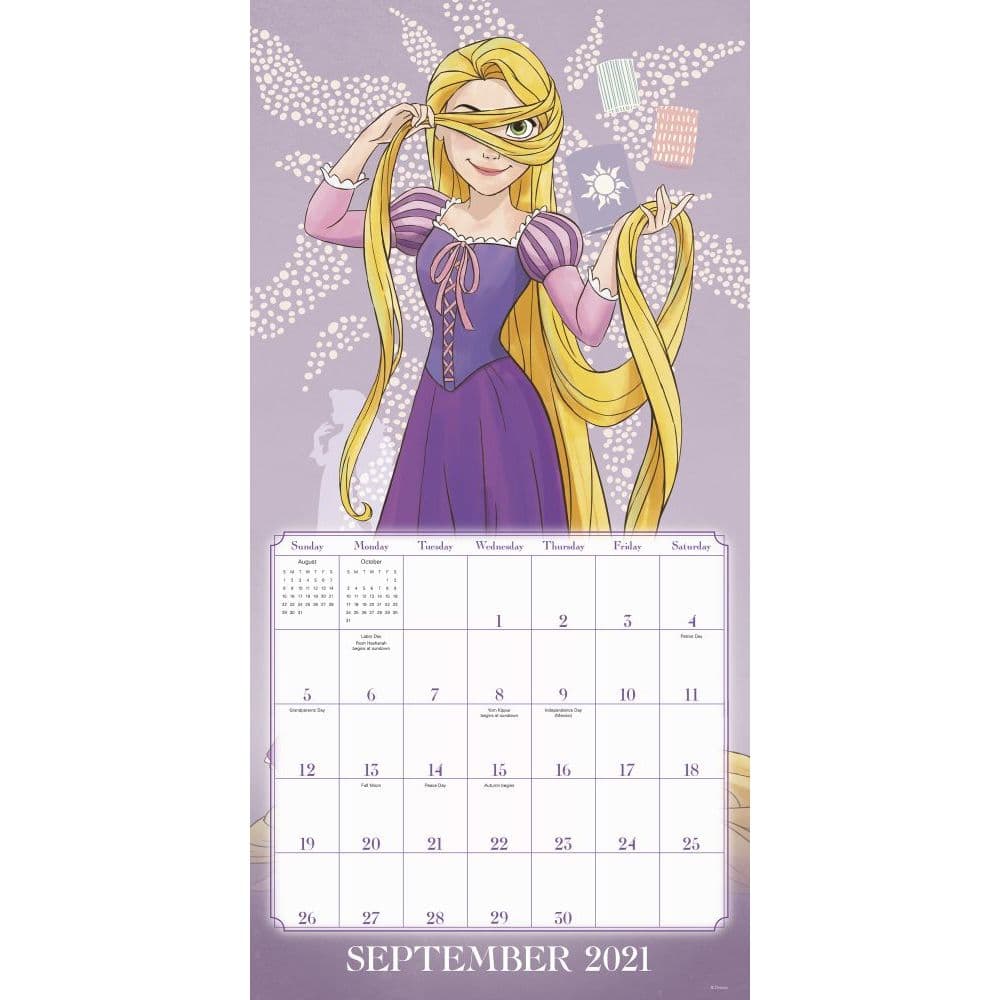 Disney store Japan Rapunzel Perpetual calendar Figure desk ornament doll 
